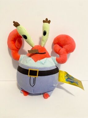 SpongeBob Mr Krabs Plush 6” Stuffed Animal Plush Toy 2021 Viacom